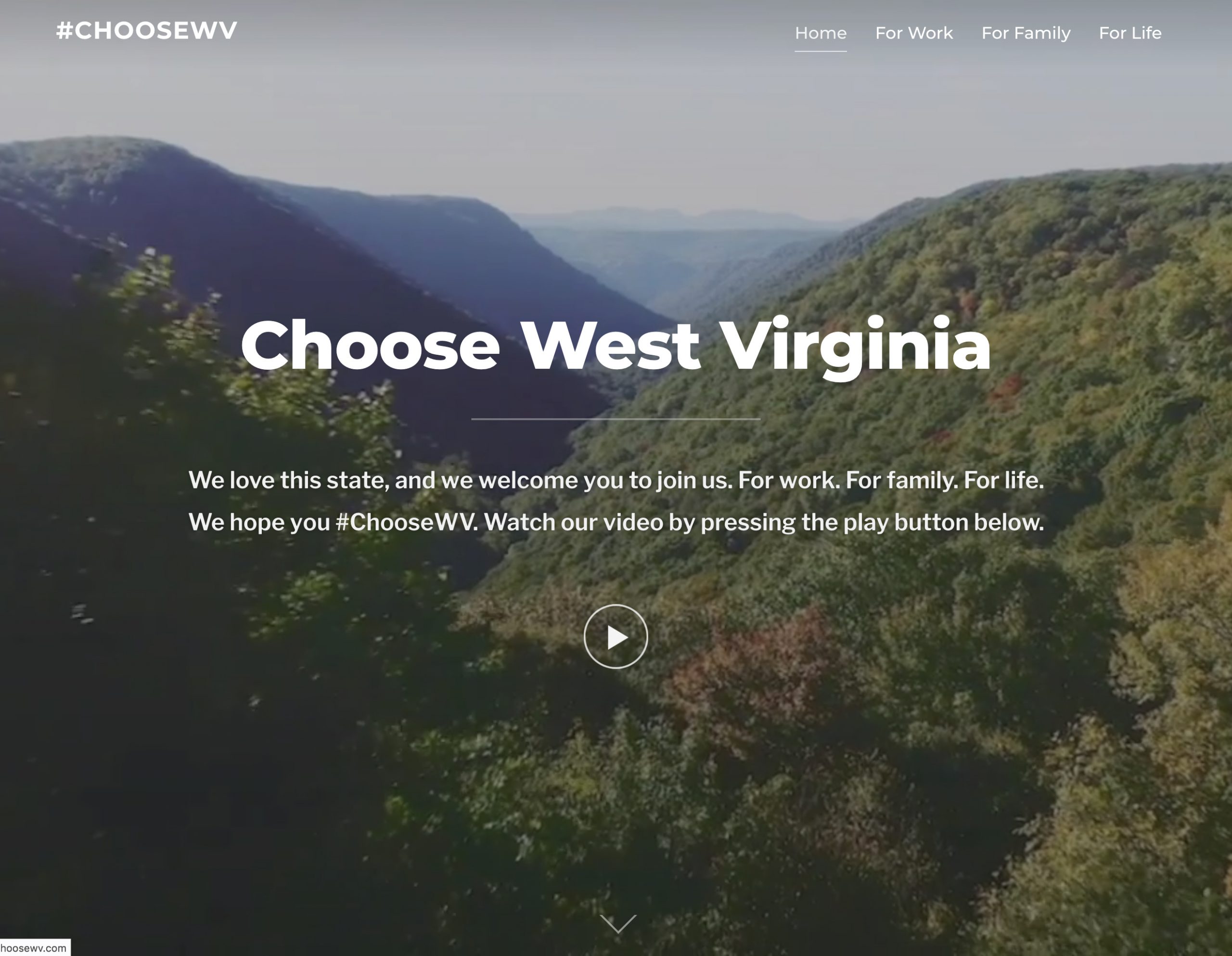 ChooseWV:  Campaign Focus is Pride in Place